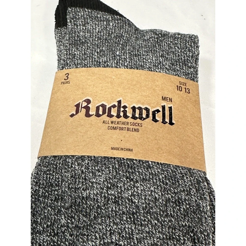 NEW rockwell MENS‎ socks 3 pairs size 10-13